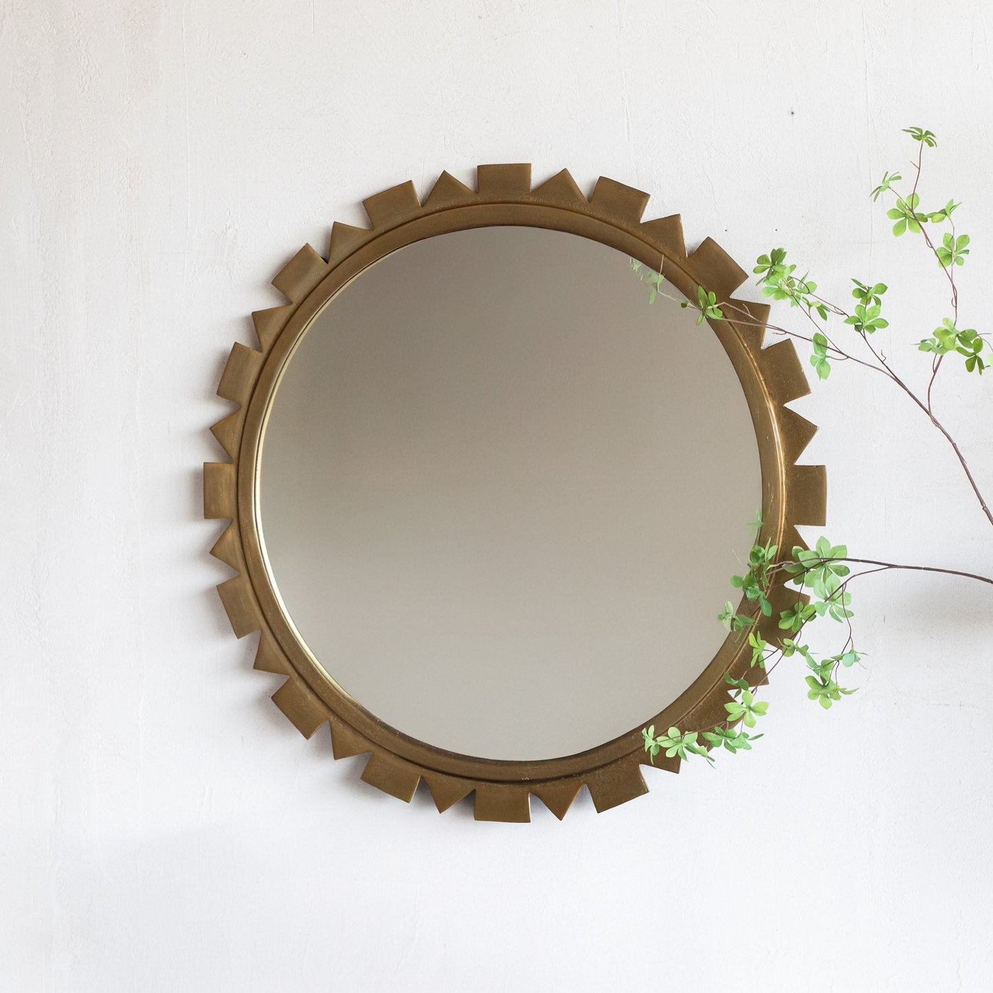 Antique Round Wall Mirror