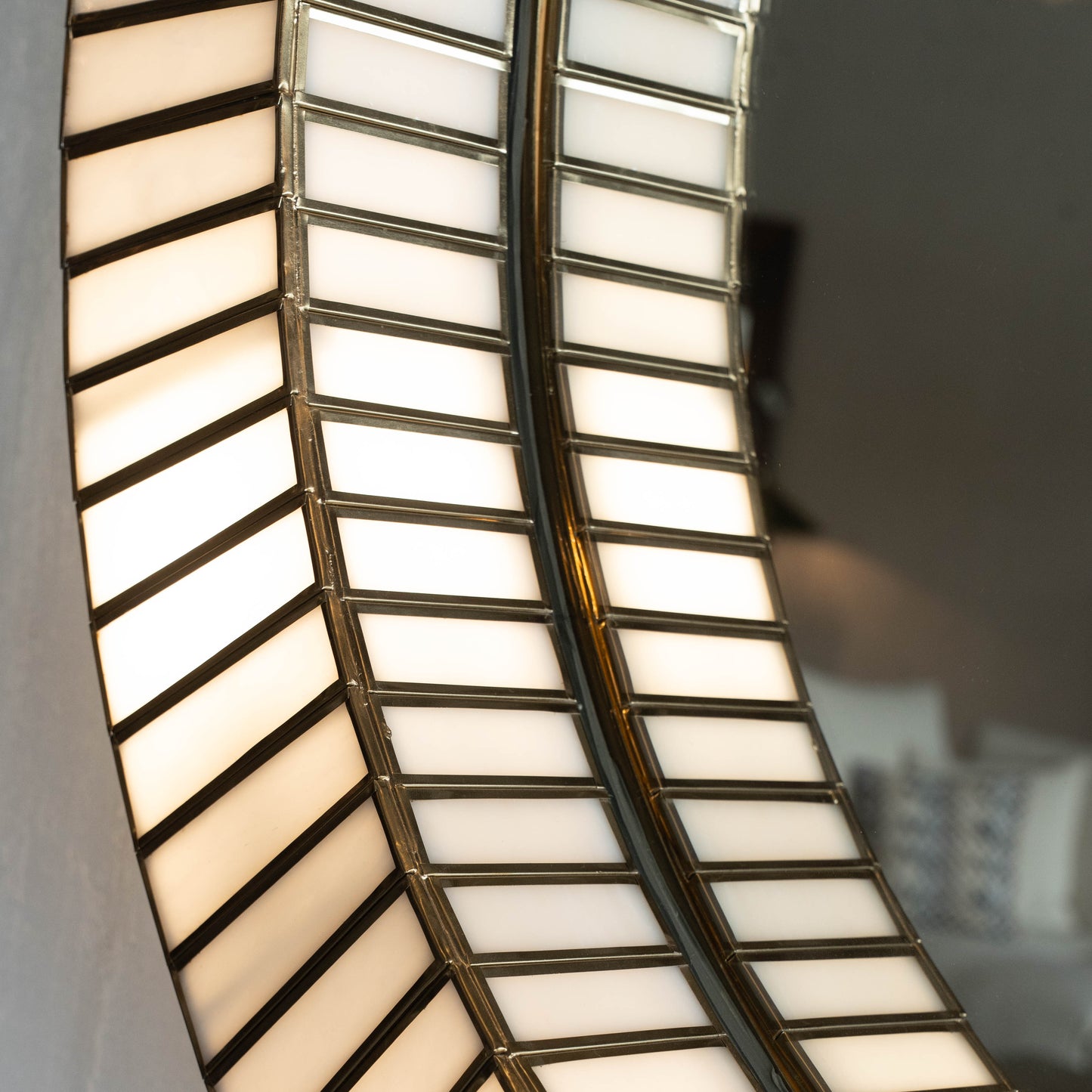 Round Wall Lamp Mirror