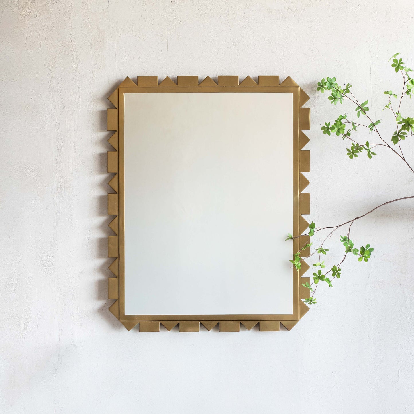 Antique Brass Wall Mirror
