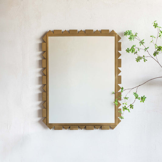 Antique Brass Wall Mirror