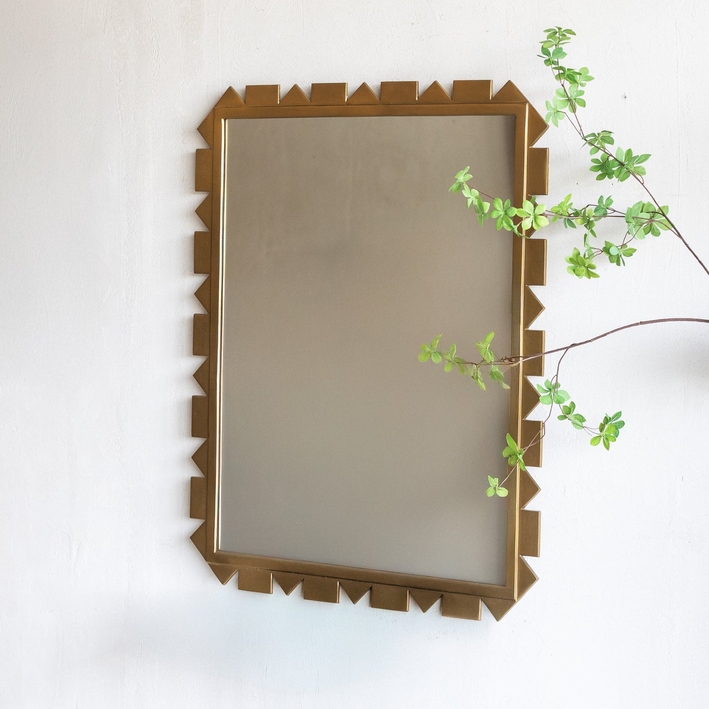 Antique Brass Wall Mirror
