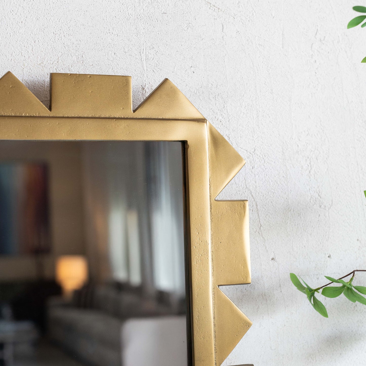 Antique Brass Wall Mirror