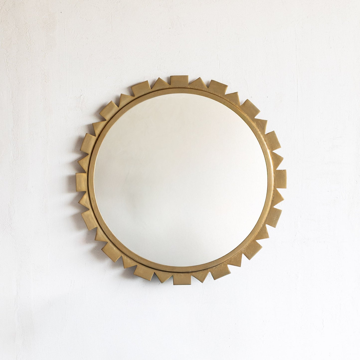 Antique Round Wall Mirror