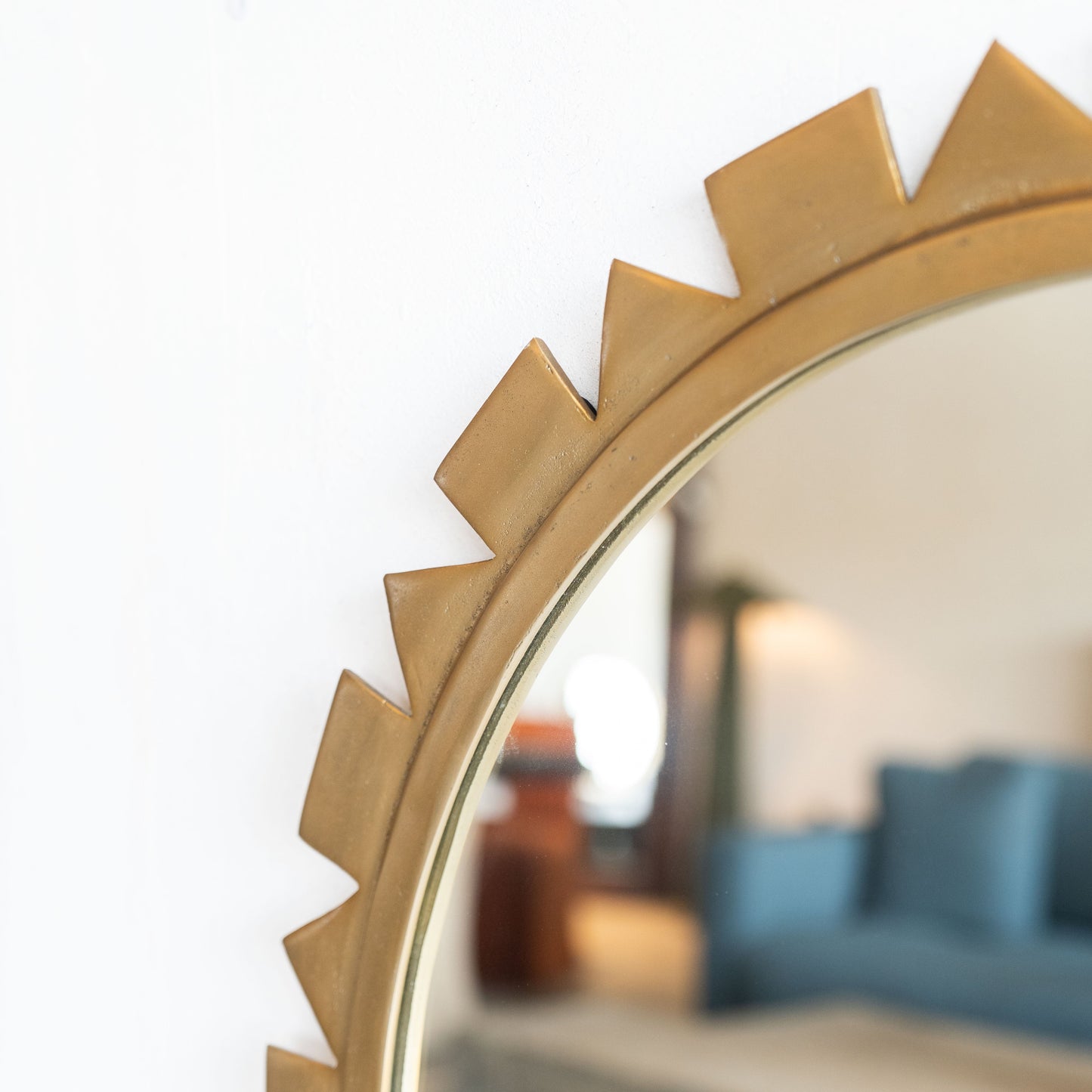 Antique Round Wall Mirror