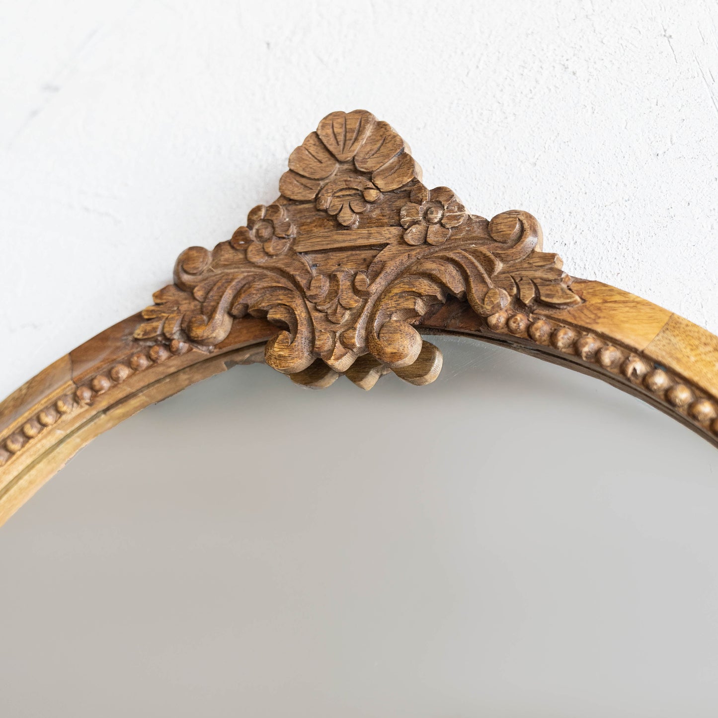 Solid Wood Wall Mirror - Natural
