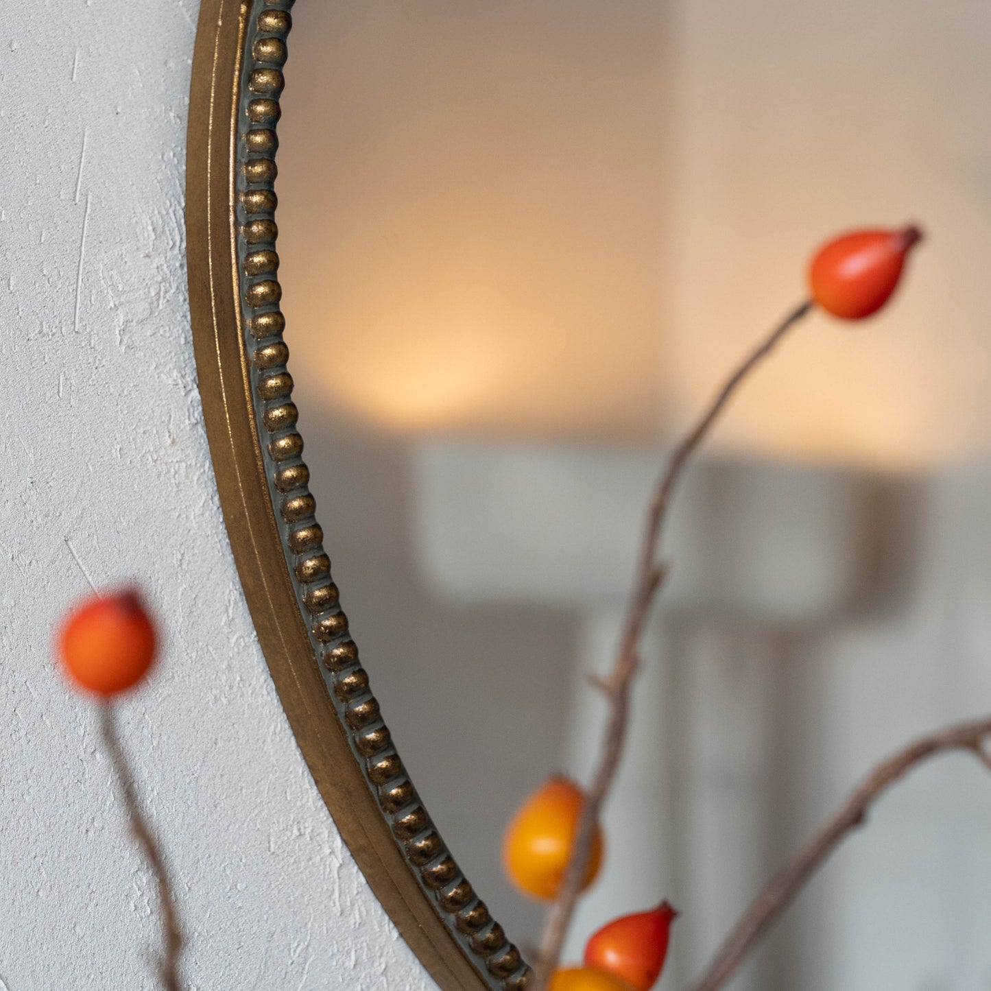 Timeless Brass Accent Antique Round Mirror