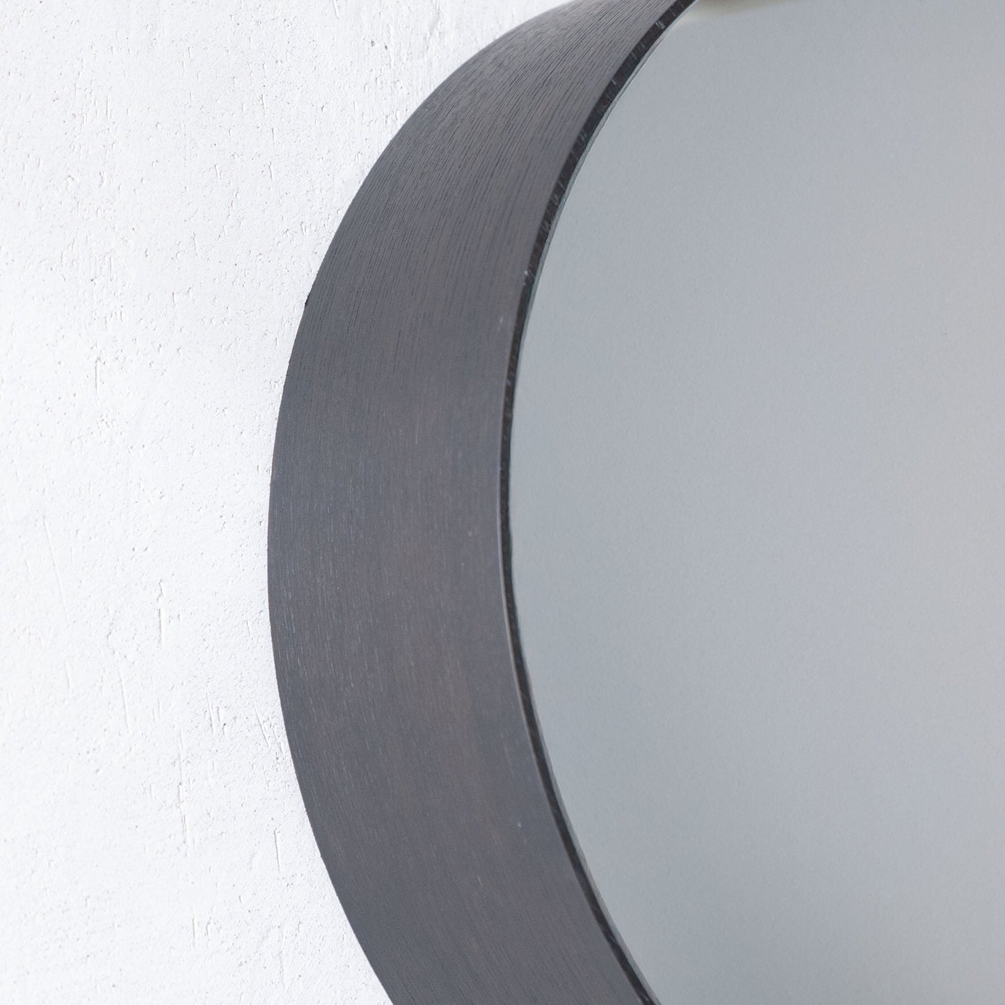 Stained Modern Round Wall Hanging Mirror