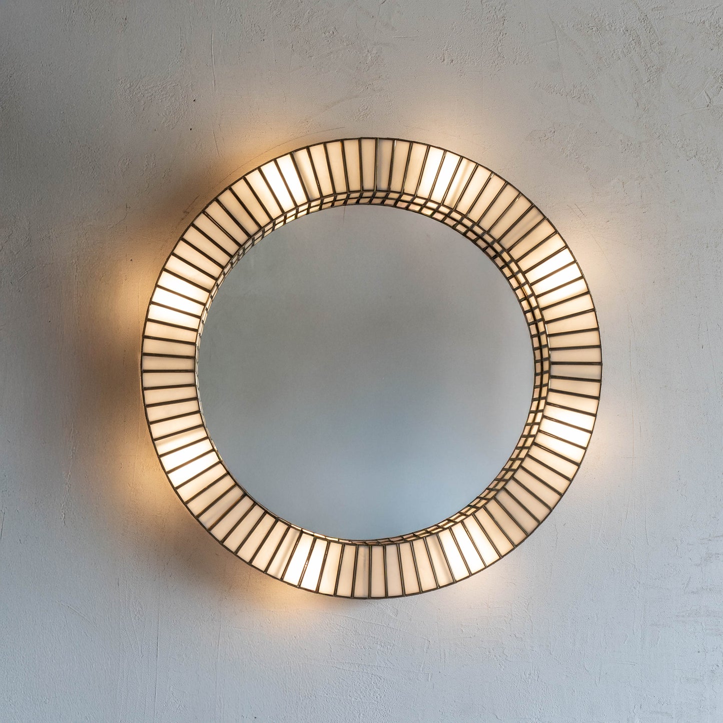 Round Wall Lamp Mirror