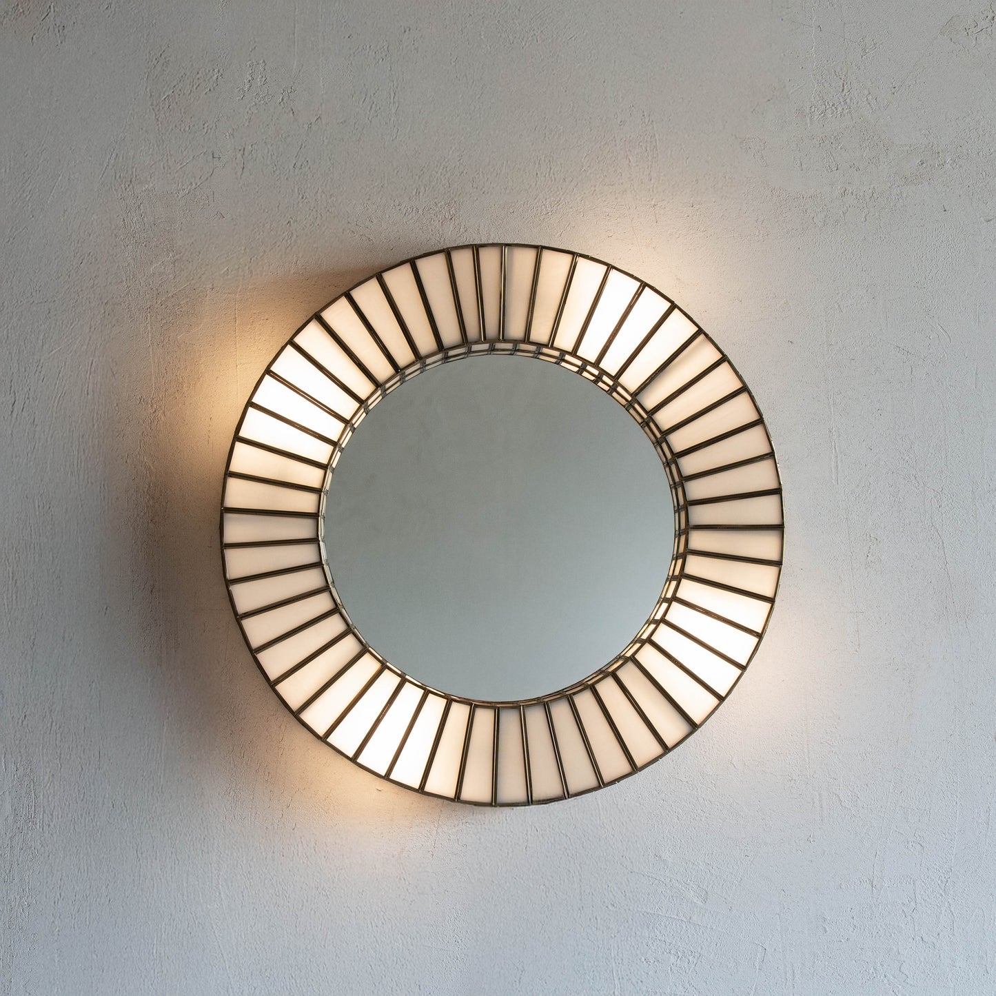 Round Wall Lamp Mirror