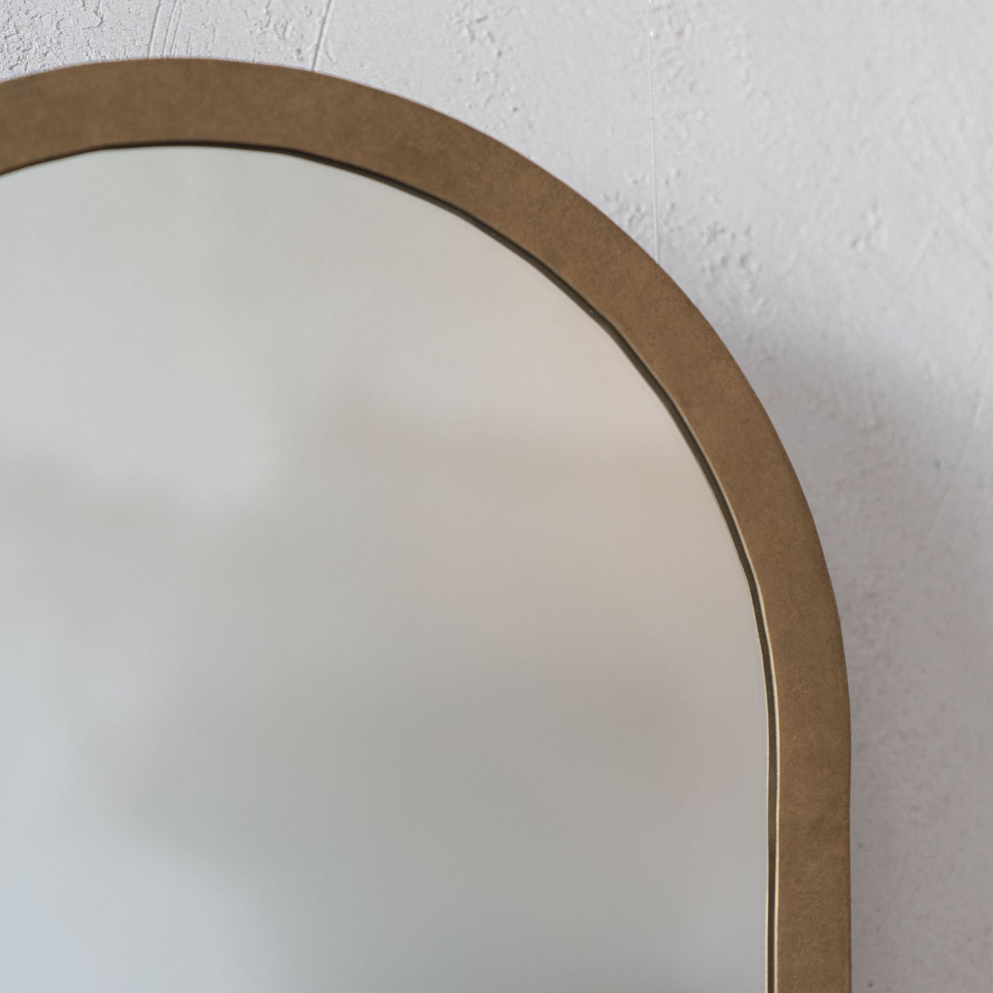 Willow Glow Brass Frame Curve Arch Wall Mirror